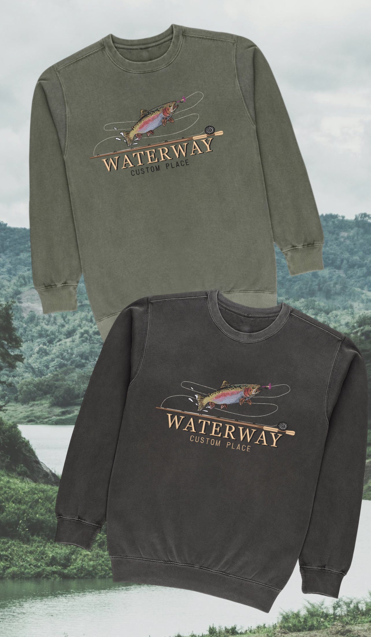 CUSTOMER FLY FISHING HEAVY WEIGHT SWEATSHIRT