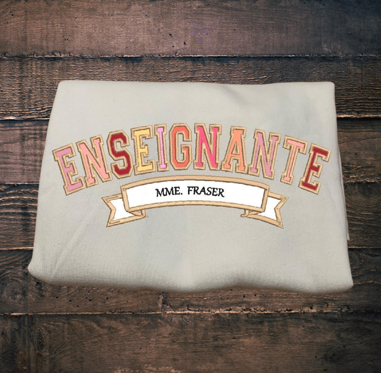 PRE ORDER ENSEIGNANTE APPLIQUÉ