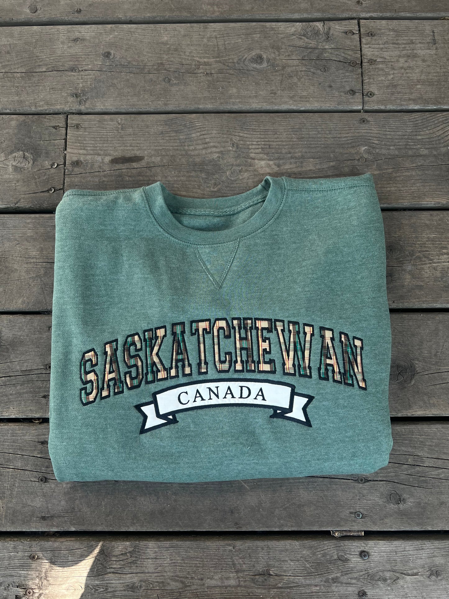 PRE ORDER SASKATCHEWAN TARTAN APPLIQUE