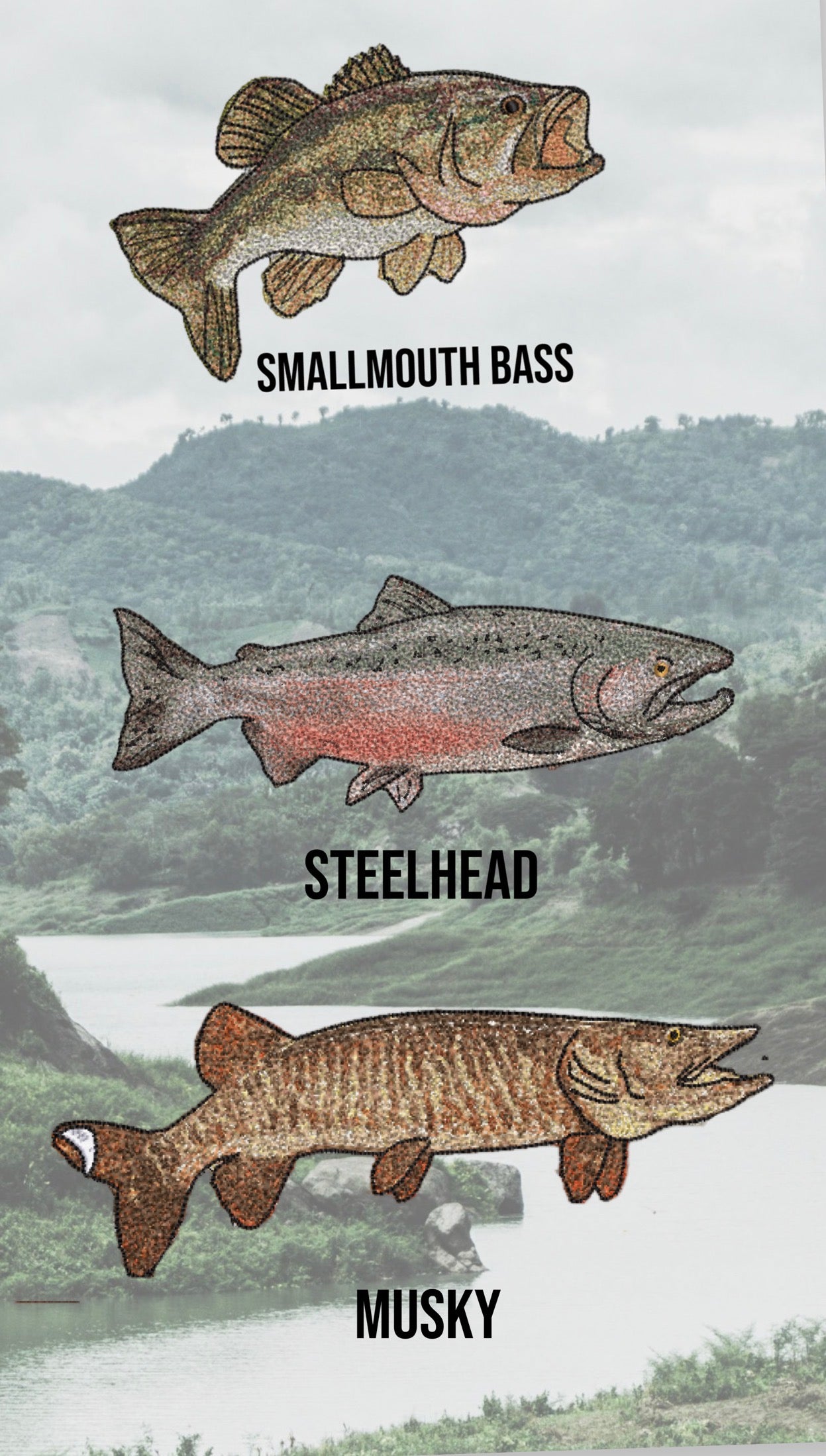 PRE-ORDER Custom Fly fishing Crewneck Garment Dyed