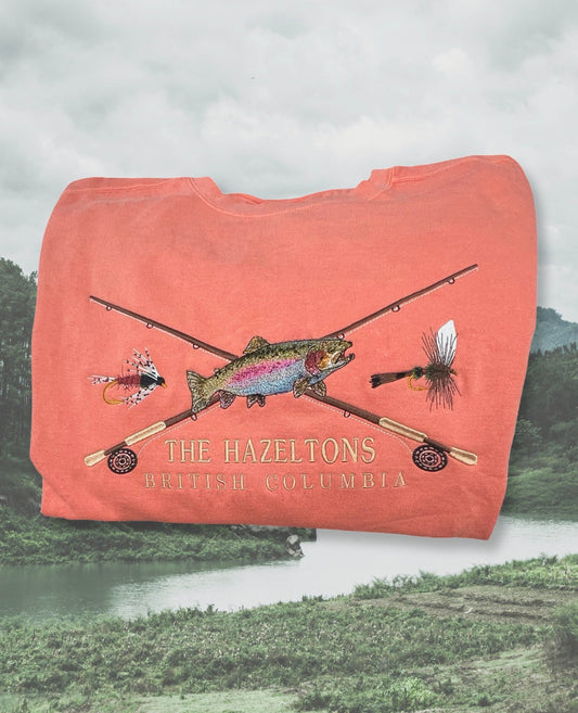 PRE-ORDER Custom Fly fishing Crewneck Garment Dyed