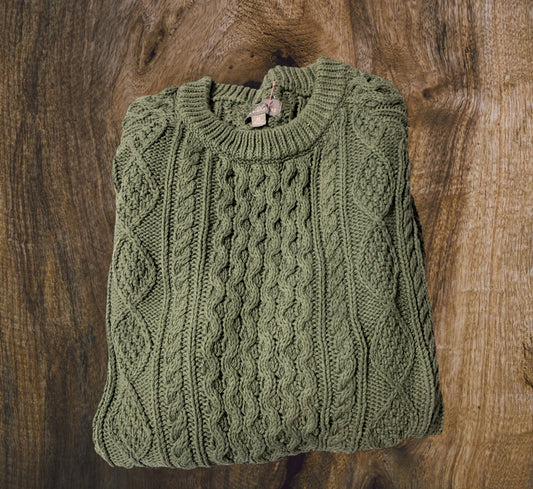CUSTOMIZABLE LLBEAN FISHERMAN KNIT MENS/unisex XL
