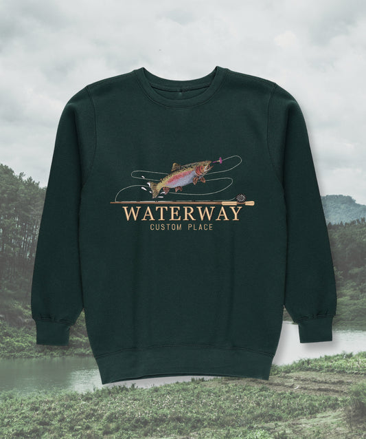 CUSTOM FLY FISHING SWEATSHIRT