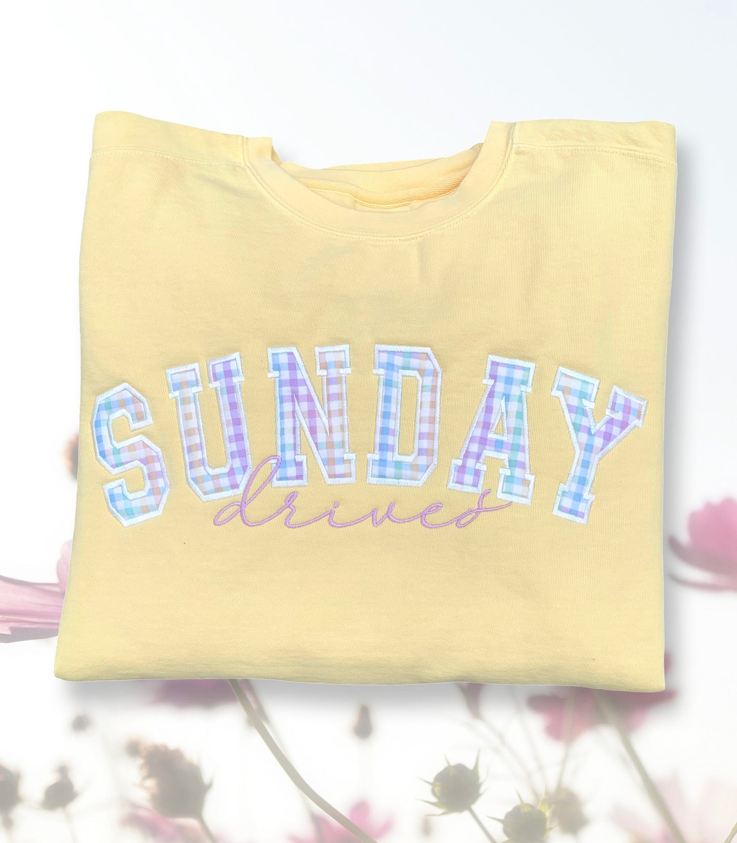 PRE-ORDER SUNDAY DRIVES GINGHAM APPLIQUÉ