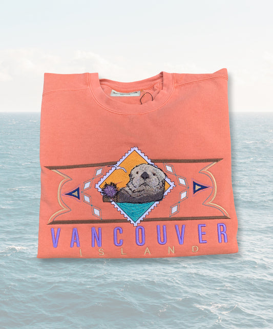 PRE ORDER VANCOUVER ISLAND SEA OTTER 3D PUFF GARMENT DYED