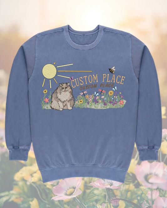 PRE-ORDER CUSTOM CAT SWEATSHIRT HEAVY WEIGHT