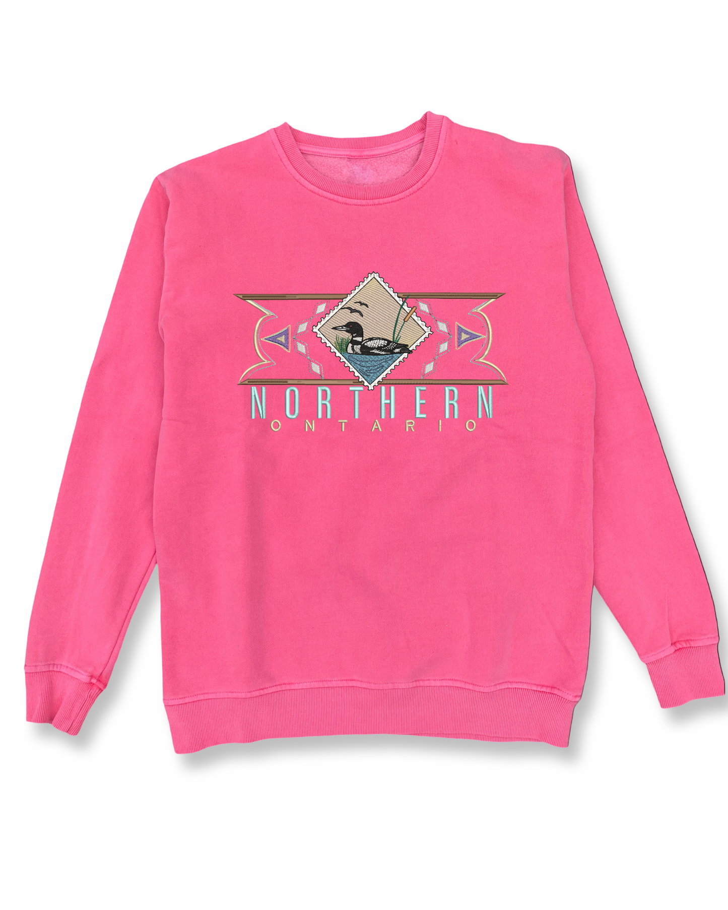 Northern Ontario Garment dyed pink Sweatshirt XL