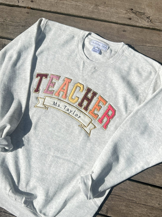 PRE ORDER TEACHER APPLIQUE